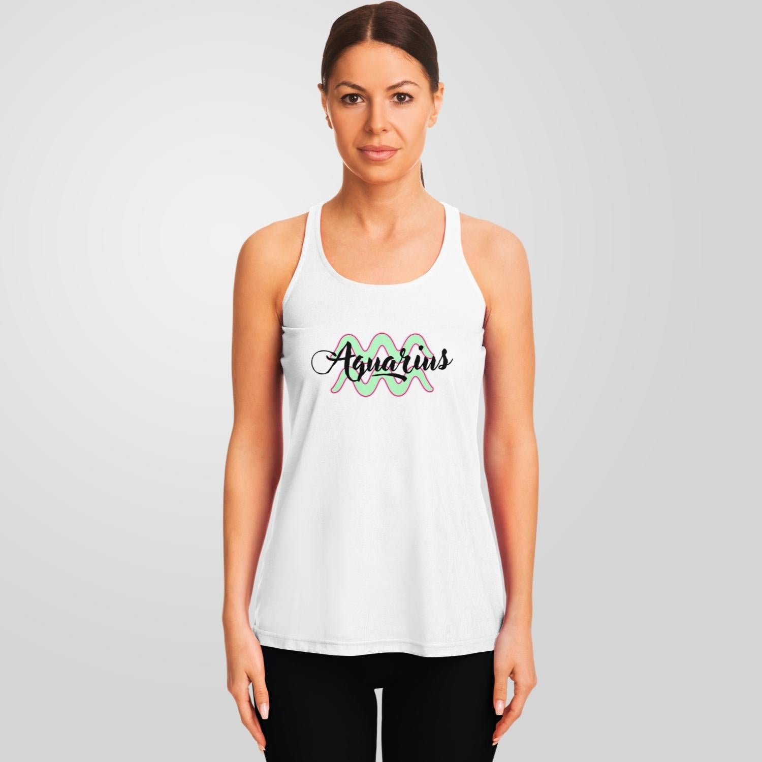 Aquarius "White" - Racerback Tank Supernatural Mindset