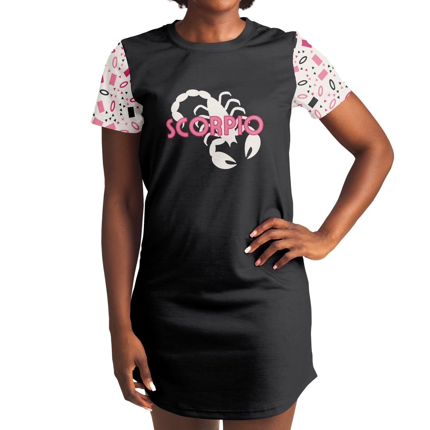 Scorpio Zodiac Sign Tee Dress | Supernatural Mindset