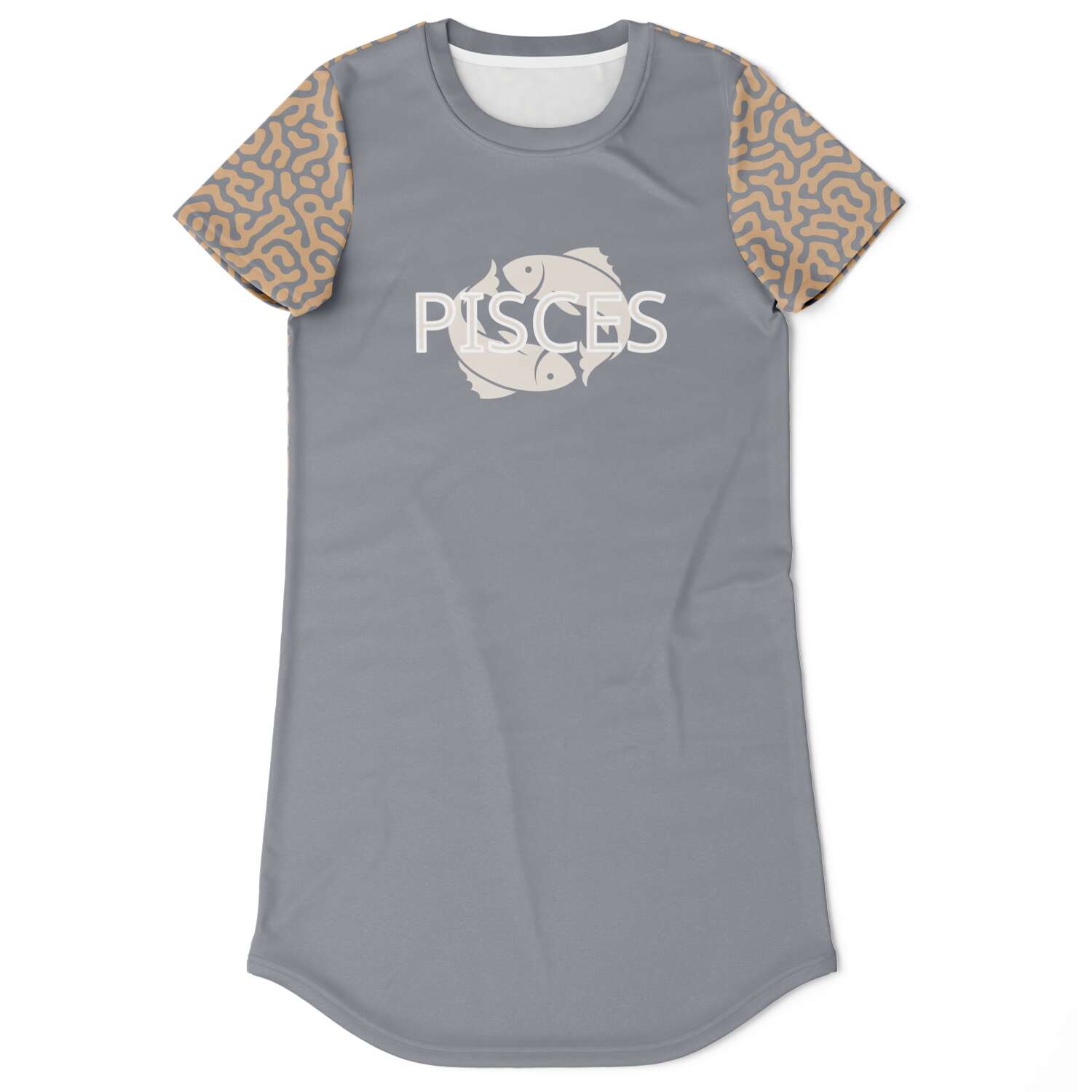 Pisces Zodiac Sign Tee Dress | Supernatural Mindset