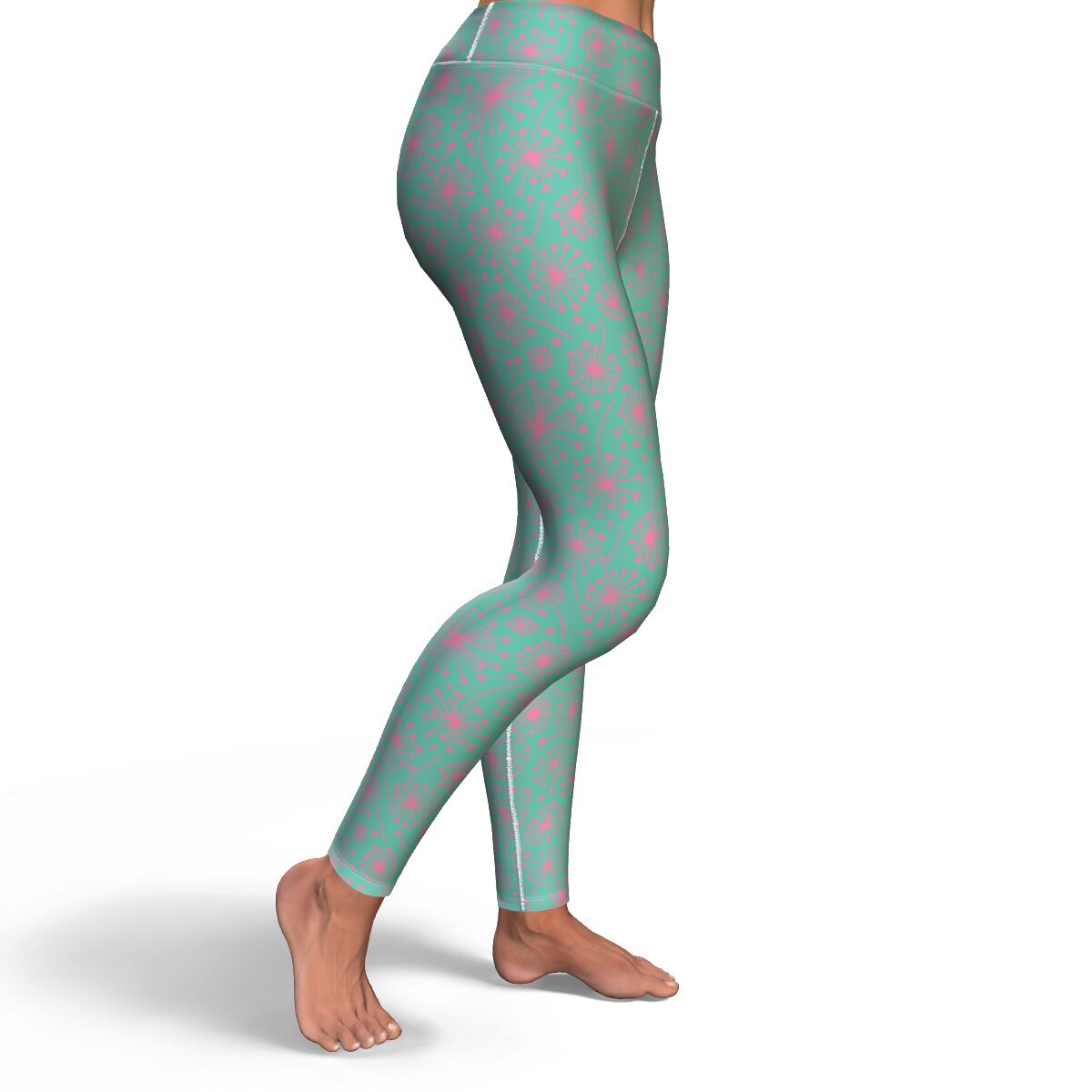 Right view of quirky and comfortable Gemini Funky - High Waisted Yoga Pants.